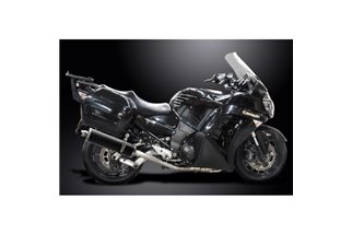 KAWASAKI GTR1400 07-20 SISTEMA DI SCARICO COMPLETO 42 SILENZIATORE OVALE IN CARBONIO DA 450 MM