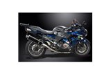 KAWASAKI ZZR1400 06-07 DECAT 4-2 SCARICO 450MM CARBONIO OVALE BSAU SILENZIATORI