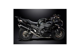 KAWASAKI ZZR1400 08-11 SISTEMA DI SCARICO 4-1 450MM CARBONIO OVALE BSAU