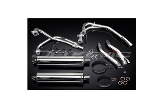 YAMAHA XJ600 DIVERSION 1992-04 SCARICO COMPLETO 450MM SILENZIATORI BSAU OVALI INOX