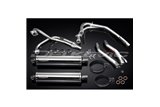 YAMAHA XJ600 DIVERSION 1992-04 SCARICO COMPLETO 450MM SILENZIATORI BSAU OVALI INOX