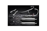 SISTEMA DI SCARICO COMPLETO 2-2 KAWASAKI GPZ500S SILENZIATORI BSAU OVALI INOX DA 450 MM