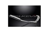 SUZUKI GSX600F 97-06 FULL 4-1 EXHAUST SYSTEM 450MM STAINLESS OVAL BSAU SILENCER