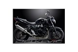 SUZUKI GSF650 BANDIT 07-14 FULL EXHAUST SYSTEM 450MM STAINLESS OVAL SILENCER