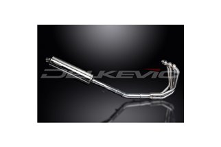 SUZUKI GSX650FA 2007-16 SISTEMA DI SCARICO COMPLETO SILENZIATORE BSAU OVALE INOX DA 450 MM