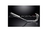 SUZUKI GSX650FA 2007-16 SISTEMA DI SCARICO COMPLETO SILENZIATORE BSAU OVALE INOX DA 450 MM