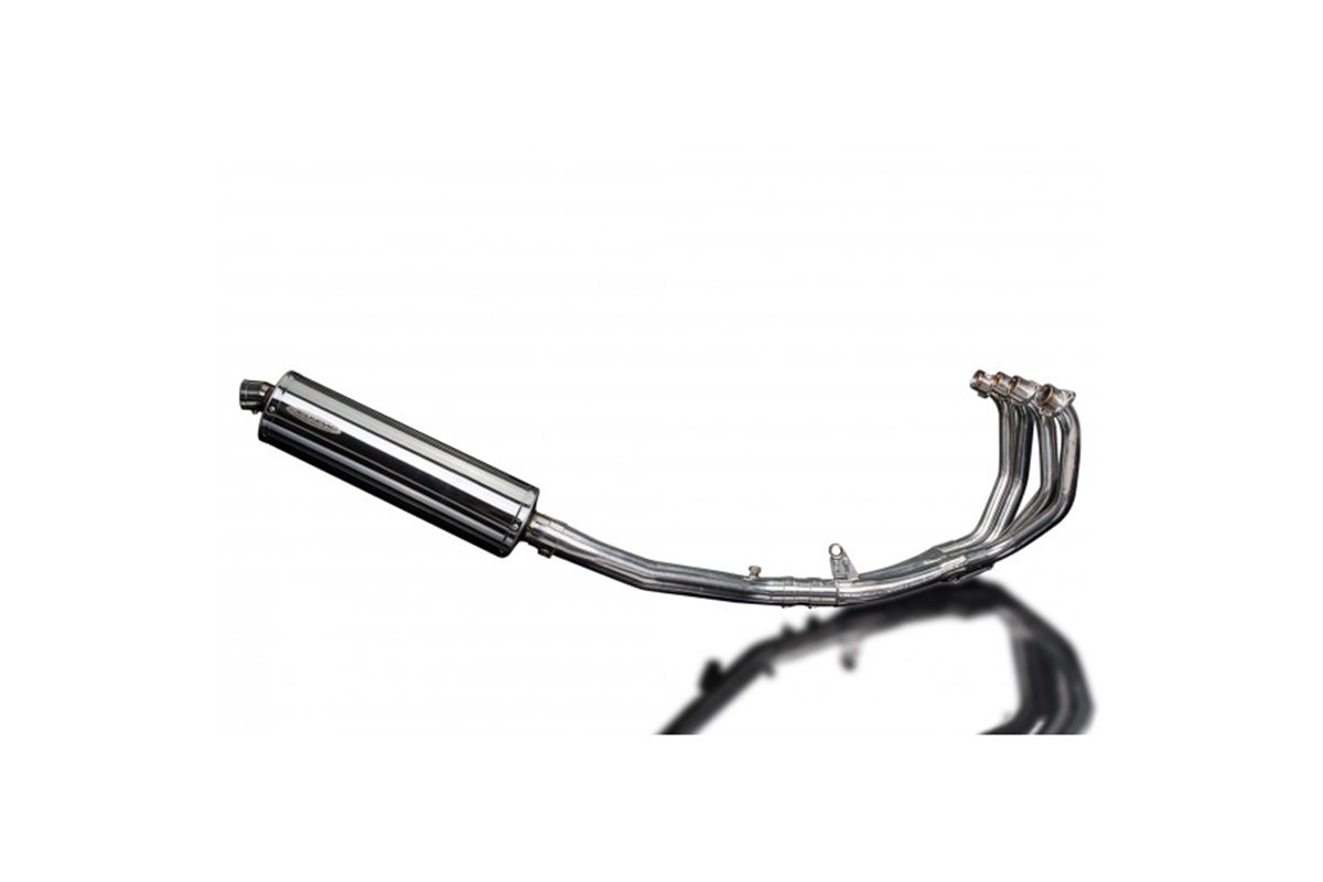 HONDA CBR600F 2001-2006 FULL EXHAUST SYSTEM 450MM STAINLESS OVAL SILENCER