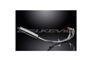 HONDA CBR600F 2001-2006 FULL EXHAUST SYSTEM 450MM STAINLESS OVAL SILENCER