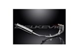 HONDA CBR600F 2001-2006 SISTEMA DI SCARICO COMPLETO SILENZIATORE OVALE INOX DA 450 MM