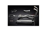 KAWASAKI ER5 1996-07 FULL EXHAUST SYSTEM 450MM STAINLESS OVAL SILENCER