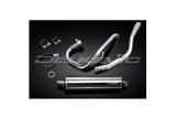 YAMAHA WR125R 2009-2018 SISTEMA DI SCARICO COMPLETO SILENZIATORE BSAU OVALE INOX DA 450 MM