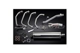 SUZUKI GSX750 98-02 SISTEMA DI SCARICO COMPLETO SILENZIATORE BSAU OVALE INOX DA 450 MM