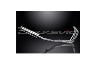 SUZUKI GSX750 98-02 SISTEMA DI SCARICO COMPLETO SILENZIATORE BSAU OVALE INOX DA 450 MM