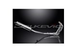 SUZUKI GSX750 98-02 SISTEMA DI SCARICO COMPLETO SILENZIATORE BSAU OVALE INOX DA 450 MM