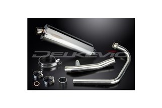 HONDA CBF250 2004-2012 SISTEMA DI SCARICO COMPLETO SILENZIATORE BSAU OVALE INOX DA 450 MM