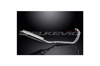 YZFR3 YZF-R3 2015-2024 / SILENZIATORE OVALE 450MM (18 POLLICI) SISTEMA COMPLETO 2-1 ACCIAIO INOX 304