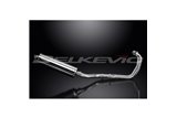 YZFR3 YZF-R3 2015-2024 / SILENZIATORE OVALE 450MM (18 POLLICI) SISTEMA COMPLETO 2-1 ACCIAIO INOX 304