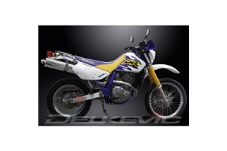 SUZUKI DR650SE 1996-2019 SISTEMA DI SCARICO COMPLETO SILENZIATORE BSAU OVALE INOX DA 450 MM