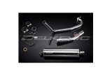 YAMAHA MT125 2014-2019 FULL EXHAUST SYSTEM 450MM STAINLESS OVAL BSAU SILENCER