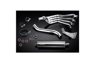 HONDA CBR650F CB650F 14-18 SISTEMA DI SCARICO COMPLETO SILENZIATORE OVALE INOX DA 450 MM