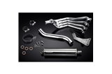 HONDA CBR650F CB650F 14-18 FULL EXHAUST SYSTEM 450MM STAINLESS OVAL SILENCER