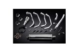 KAWASAKI Z900 17-19 SISTEMA DI SCARICO COMPLETO 450MM SILENZIATORE BSAU OVALE INOX