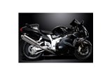 SUZUKI GSX1300R HAYABUSA 99-07 DECAT SCARICO COMPLETO 4-2 450MM INOX OVALE BSAU