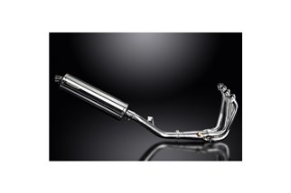 KAWASAKI Z900RS Z900SE 2018-24 SISTEMA DI SCARICO COMPLETO SILENZIATORE OVALE INOX DA 450 MM