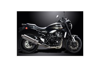 KAWASAKI Z900RS Z900SE 2018-24 SISTEMA DI SCARICO COMPLETO SILENZIATORE OVALE INOX DA 450 MM