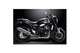 KAWASAKI Z900RS Z900SE 2018-24 SISTEMA DI SCARICO COMPLETO SILENZIATORE OVALE INOX DA 450 MM