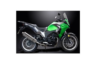 KAWASAKI VERSYS-X 300 2017-2023 SCARICO COMPLETO 2-1 450MM SILENZIATORE OVALE INOX