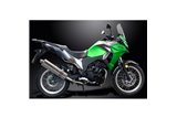 KAWASAKI VERSYS-X 300 2017-2023 SCARICO COMPLETO 2-1 450MM SILENZIATORE OVALE INOX