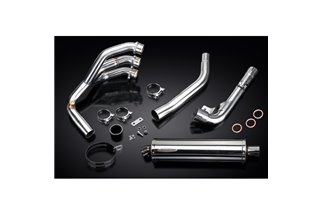 TRIUMPH TIGER 800 2010-19 SISTEMA DI SCARICO SILENZIATORE OVALE INOX DA 450 MM