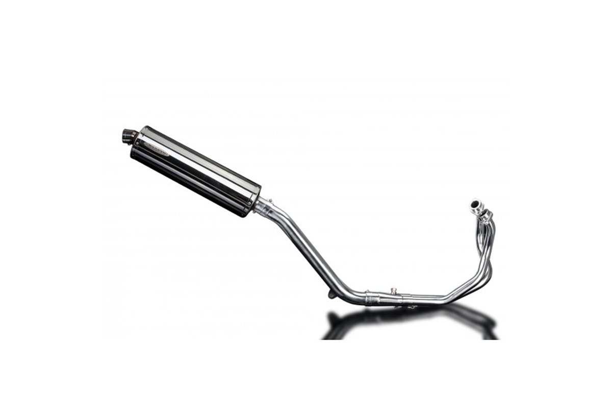 HONDA CRF1000L AFRICA TWIN 16-19 FULL EXHAUST 450MM STAINLESS OVAL BSAU SILENCER