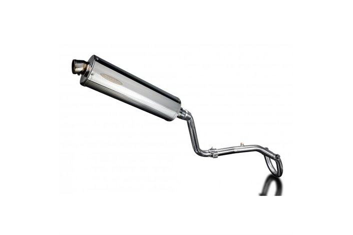 HONDA CRF250L 2017-2020 FULL EXHAUST SYSTEM 450MM STAINLESS OVAL BSAU SILENCER