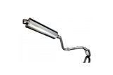 HONDA CRF250L 2017-2020 FULL EXHAUST SYSTEM 450MM STAINLESS OVAL BSAU SILENCER