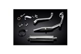 HONDA CRF250L 2017-2020 FULL EXHAUST SYSTEM 450MM STAINLESS OVAL BSAU SILENCER