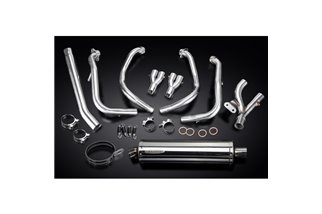 SUZUKI GSX1300R HAYABUSA 08-20 SISTEMA DI SCARICO 4-1 SILENZIATORE OVALE INOX DA 450 MM