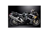 SUZUKI GSX1300R HAYABUSA 08-20 4-2 SISTEMA DI SCARICO 450MM INOX OVALE BSAU