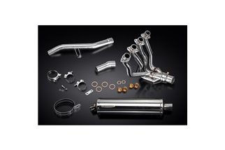 KAWASAKI GTR1400 07-20 COMPLETE EXHAUST SYSTEM 450MM OVAL STAINLESS SILENCER