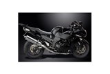 KAWASAKI ZZR1400 08-11 SISTEMA DI SCARICO 4-2 450MM SILENZIATORI BSAU OVALI INOX