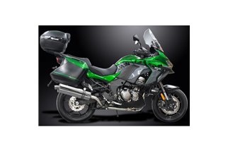 KAWASAKI VERSYS 1000 2019-2024 SISTEMA DI SCARICO COMPLETO 450MM INOX OVALE BSAU