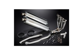 KAWASAKI ZZR1400 06-07 DECAT 4-2 EXHAUST 450MM STAINLESS OVAL BSAU SILENCERS