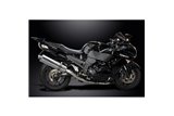 KAWASAKI ZZR1400 08-11 SISTEMA DI SCARICO 4-1 450MM INOX OVALE BSAU