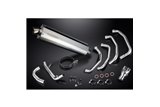 KAWASAKI ZZR1100 1990-2001 SISTEMA DI SCARICO 4-1 SILENZIATORE BSAU OVALE INOX DA 450 MM