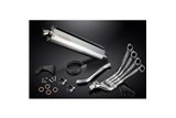 HONDA CB650R CB650R 2019-2021 4-1 SCARICO COMPLETO SILENZIATORE OVALE INOX DA 450 MM