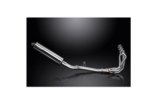 KAWASAKI Z900 20-23 SISTEMA DI SCARICO COMPLETO 4-1 SILENZIATORE BSAU OVALE INOX DA 450 MM