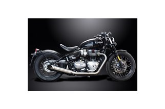 TRIUMPH BONNEVILLE BOBBER 2017-2022 SCARICO COMPLETO 410MM SILENZIATORE PERSONALIZZATO TURN OUT