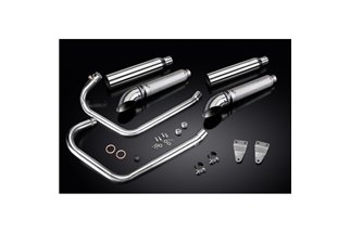 TRIUMPH STREET CUP 17-19 SISTEMA DI SCARICO COMPLETO SILENZIATORE TURNOUT PERSONALIZZATO DA 410 MM