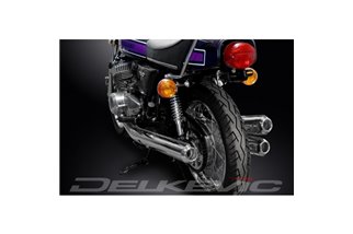 SISTEMA DI SCARICO COMPLETO DELKEVIC CROMATO REPLICA KAWASAKI H2B H2C 1974-1975